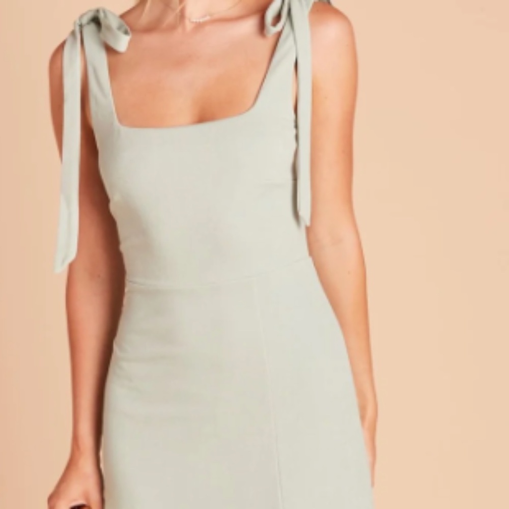 Alex Convertible Dress Crepe Sage- Worn Once